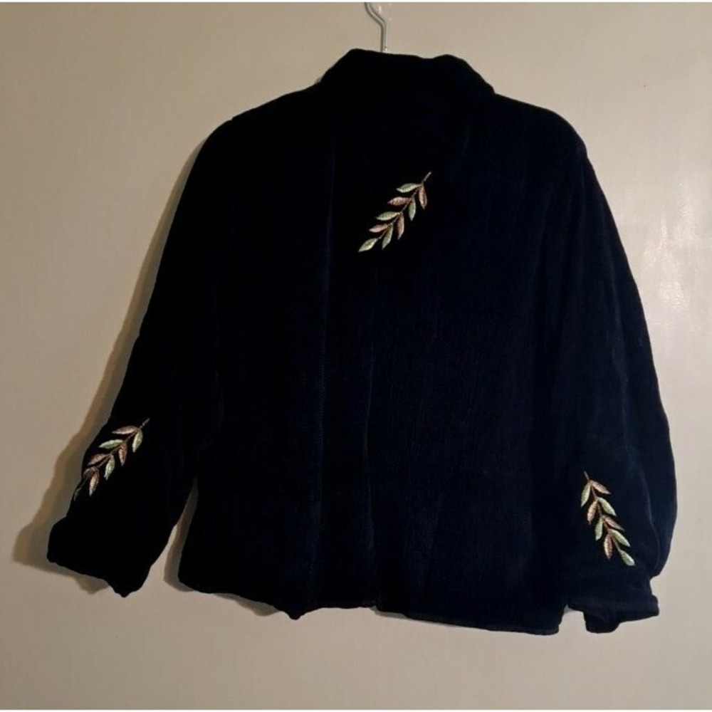 💜embroidery‎ Sweater Jacket Size S❤️ - Picture 2 of 11
